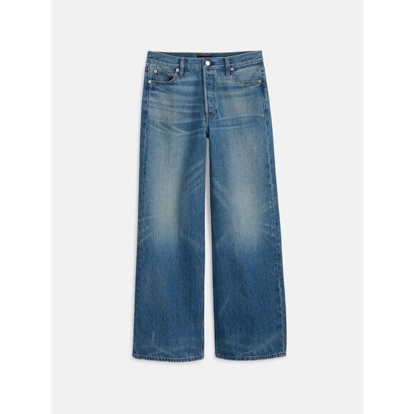 Alex Mill Jeans Alek Relaxed Wide Leg Pant Medium Wash 27 X 31 - Picture 2 of 5